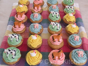 Farm Animal Cupcakes