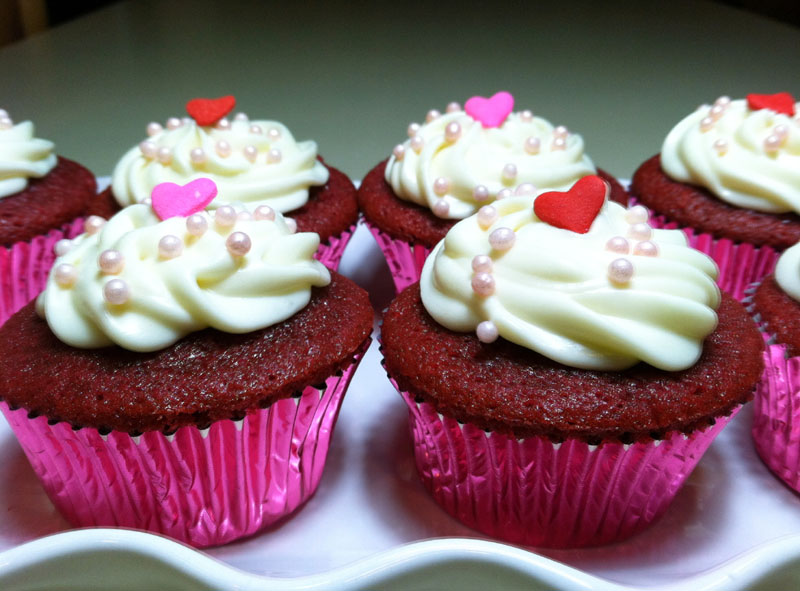 Rose Velvet Cupcake Recipe